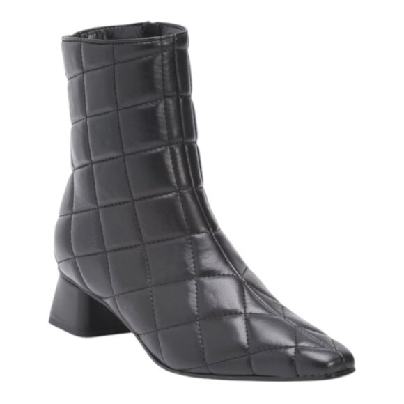 NAPOLEONI Made In Italy Leather Quilted Boots - Picture 1 of 3